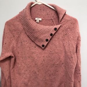 J. Jill Pink / Salmon Sweater with buttons size sm
